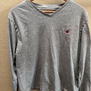 POLO grey long sleeve large